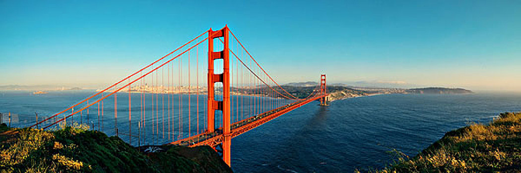 金门大桥,全景,旧金山,著名地标