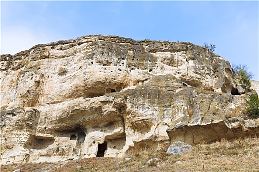 洞穴,中世纪,城镇,克里米亚