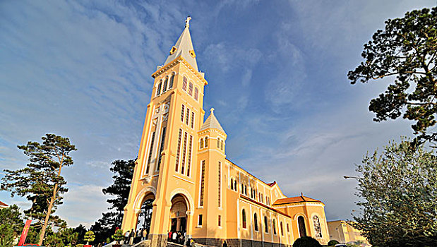 天主教的教堂,大叻,中部高地,越南,亚洲