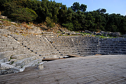 阿尔巴尼亚,靠近,国家公园,剧院,公元前3世纪