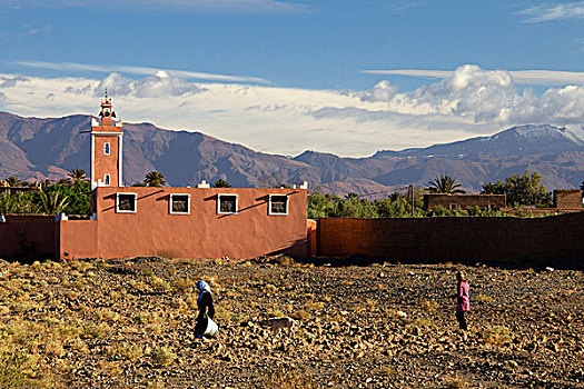 摩洛哥,女人,清真寺
