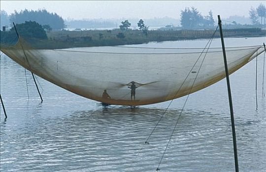 越南,惠安,渔网