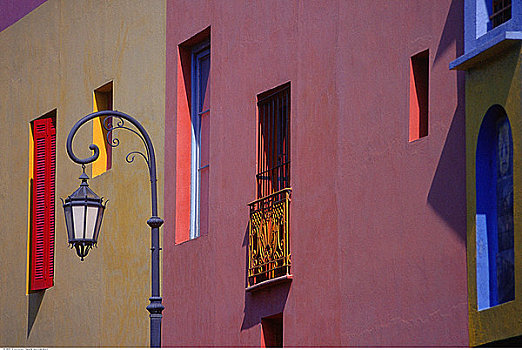 路灯,墙壁,窗户,布宜诺斯艾利斯,阿根廷