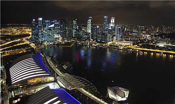 新加坡,天际线,金融中心