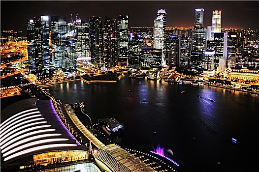 新加坡,夜晚