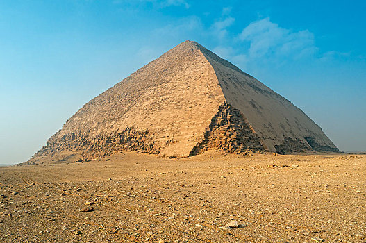 弯曲,金字塔,墓地,埃及,非洲