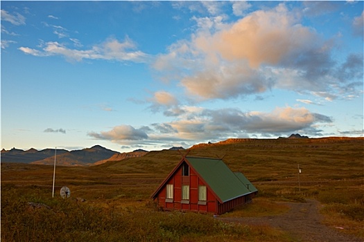 漂亮,屋舍,东方,冰岛