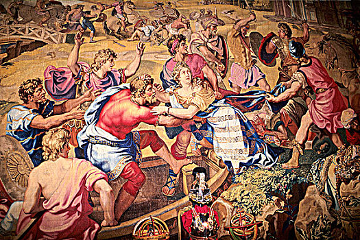 法国,中心,卢瓦尔谢尔省,挂毯,17世纪