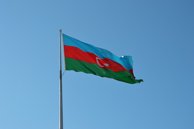 阿塞拜疆国旗图片
