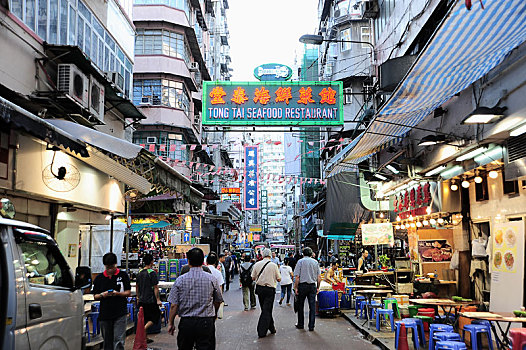 香港油麻地庙街