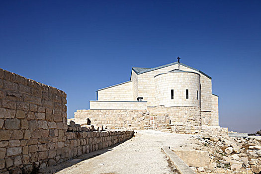 圣芳济修会,教堂,修葺,靠近,马代巴,约旦,亚洲
