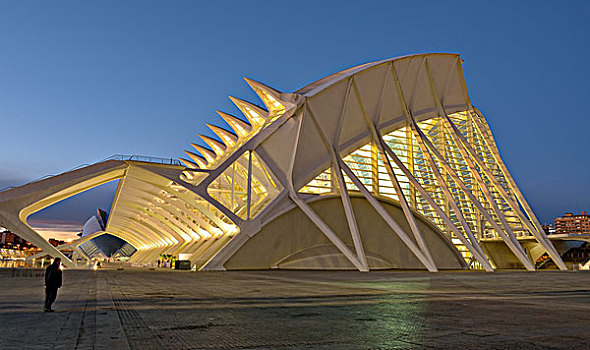 科学博物馆,艺术和科学之城,瓦伦西亚,西班牙,欧洲
