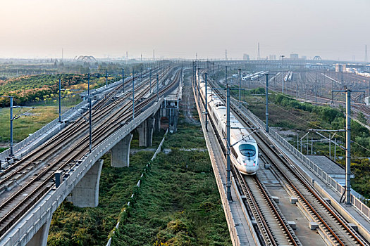 上海,高铁,站台,和谐号,列车