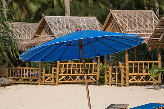 海滩,遮阳伞,南,泰国