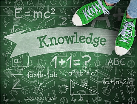 知识,绿色,黑板