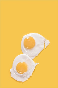 煎鸡蛋,黄色