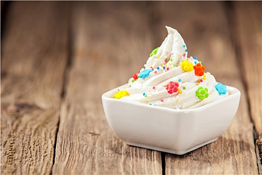 香草冰淇淋,彩色,糖果