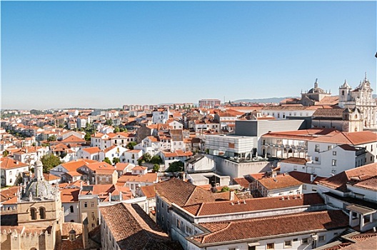 城市,上方,屋顶,可因布拉,葡萄牙