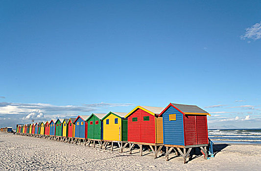 海滩小屋,海滩,西海角,南非,非洲