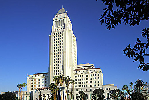 市政厅,洛杉矶市区,加利福尼亚,美国