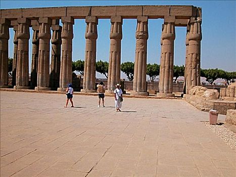 柱子,庙宇,卢克索神庙,路克索神庙,埃及