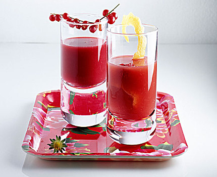 树莓汁,红浆果,果汁