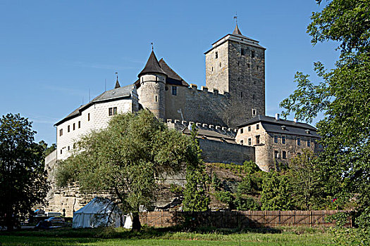 城堡,波希米亚风格,乐园,地区,捷克共和国,欧洲