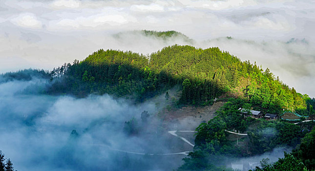 武陵山区清晨美景