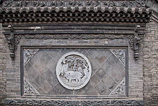 山西忻州市五台山广化寺寺院照壁