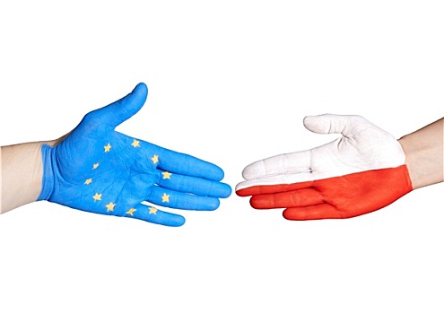 欧洲,波兰,握手