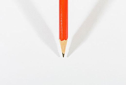 铅笔,白色背景,影子