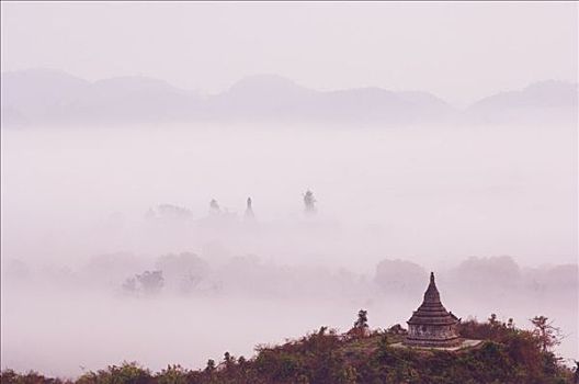 晨雾,缅甸