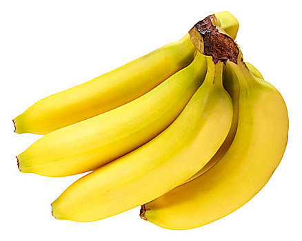 香蕉串,白色背景