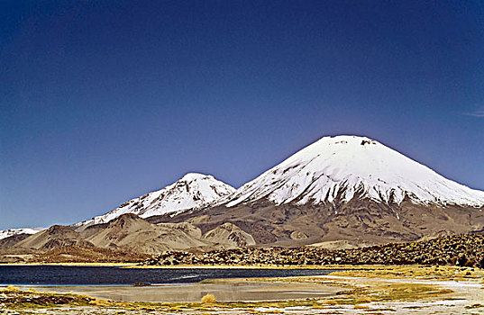 火山,智利,局部,拉乌卡国家公园,高原,生物保护区,区域,形状
