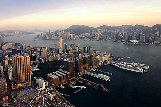 风景,香港岛,国际贸易,中心,九龙,香港,中国,亚洲