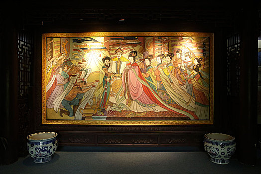 恩施,昭君村,昭君镇,房子,建筑,河流,传说,美女,景点,旅游,展示,雕塑,塑像