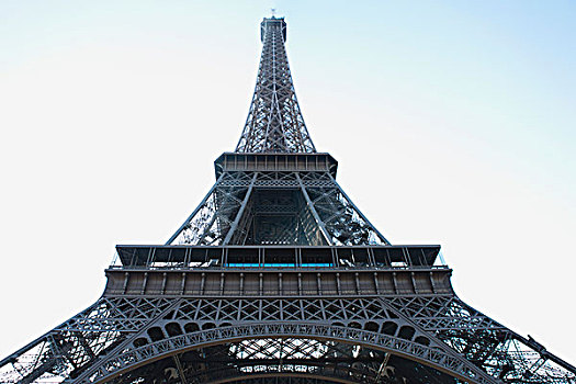 法国,巴黎,埃菲尔铁塔,仰视