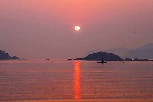 威海半月湾日出