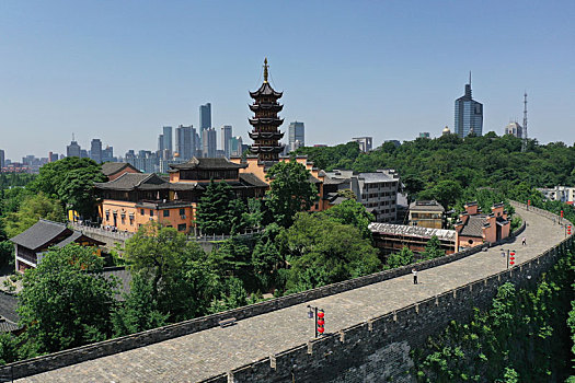 南京,鸡鸣寺,城市风光