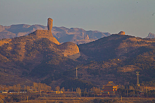 承德,外八庙,普陀宗乘之庙,棒槌山,磬锤峰,自然,遗址,古迹,旅游,景点