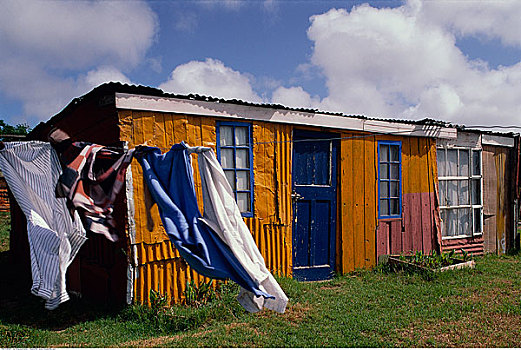 棚屋,家,西海角,南非