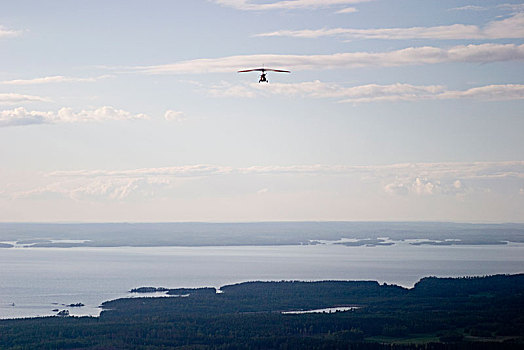 航空,空中,湖,瑞典