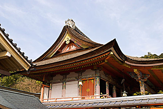 日本寺庙,屋顶,京都,日本