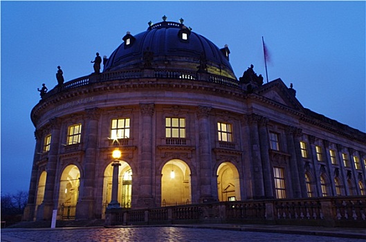 博物馆,柏林,夜晚