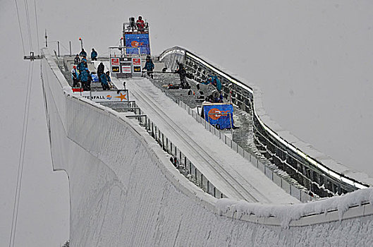 冬季运动,跳台滑雪,塔,靠近,滑雪