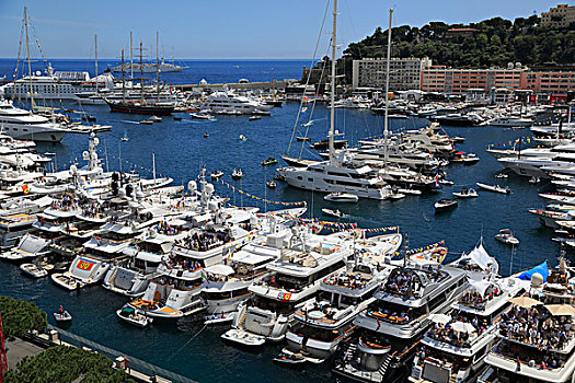风景,港口,游艇,游船,f1赛车,大奖赛,摩纳哥公国