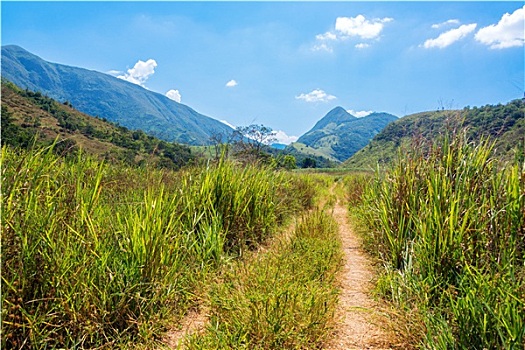 山谷,山