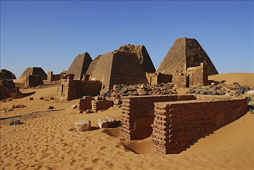 金字塔,麦罗埃,苏丹,非洲