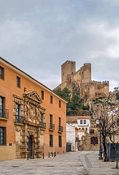 城堡,阿尔曼萨,一个,漂亮,西班牙