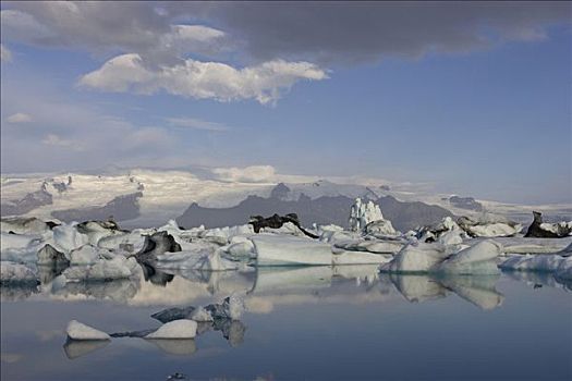 结冰,湖,冰岛